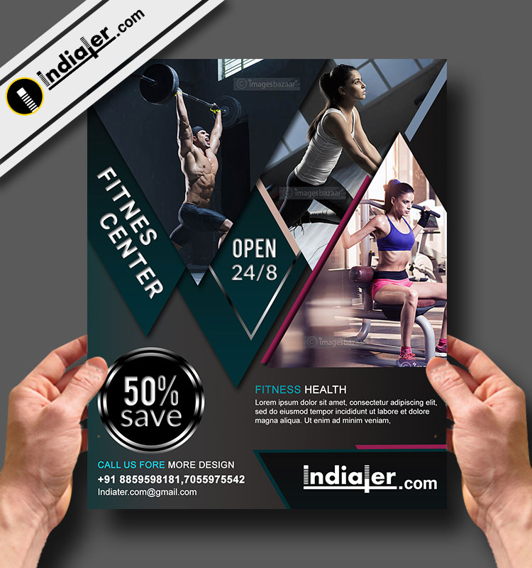 Download Free Fitness And Gym Offer Flyer Psd Template Indiater PSD Mockup Templates