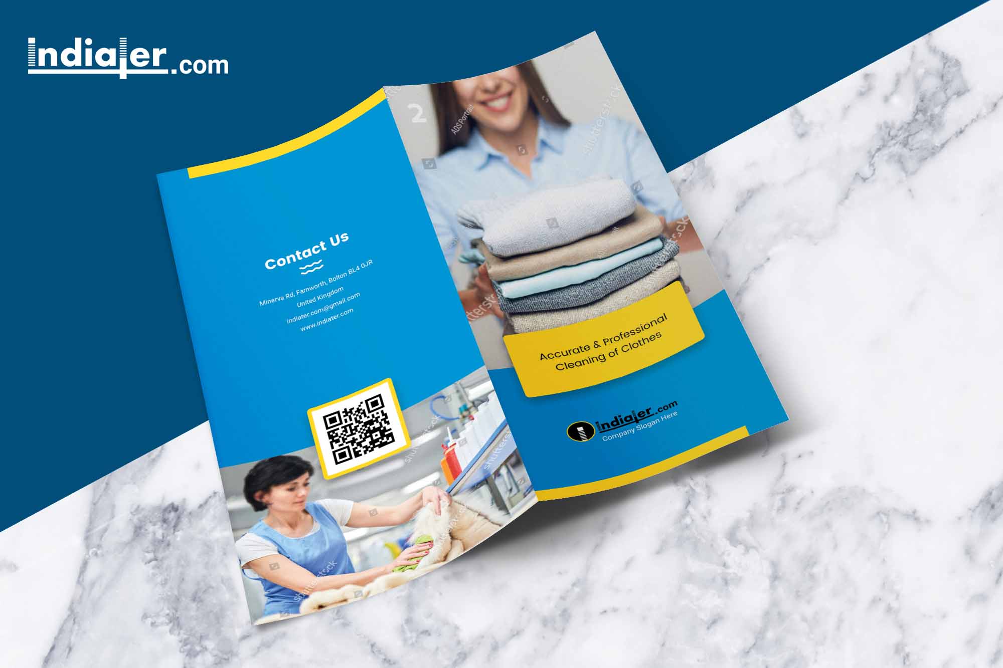 free-laundry-and-drycleaners-bi-fold-brochure-psd-front