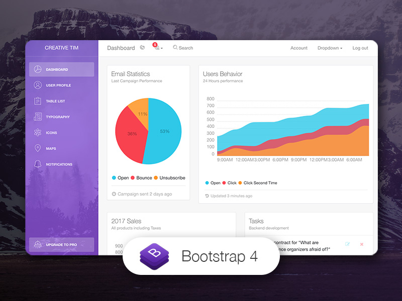 Download Free Top 100 Dashboard Bootstrap Admin Templates. Here we created the latest collection of Bootstrap admin dashboard templates. 