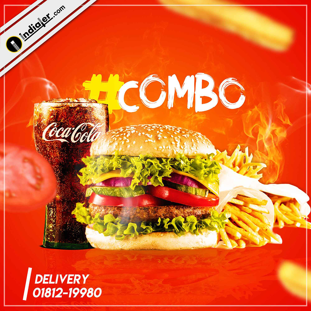 Free Creative Fast Food Ads Banner PSD Template