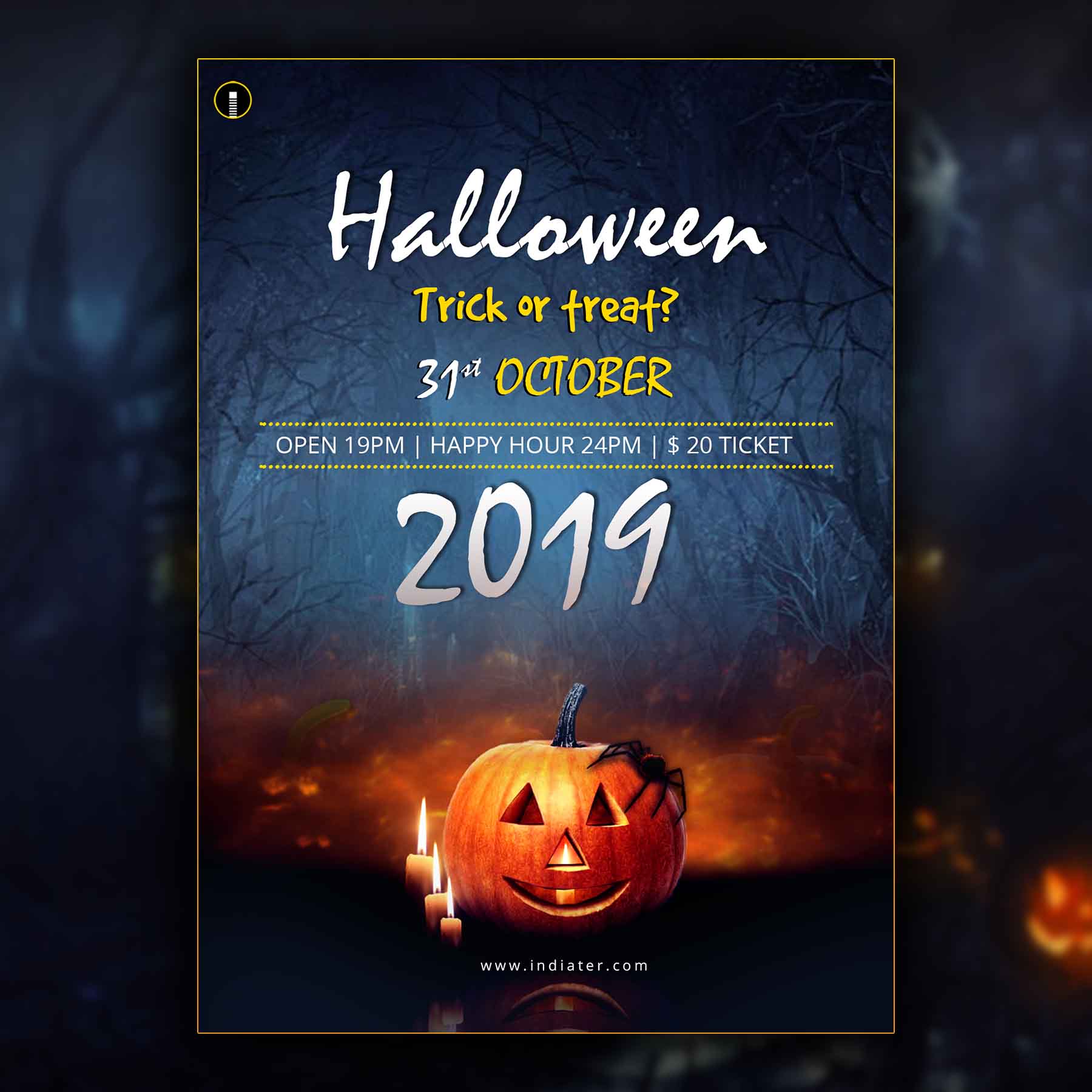 Halloween 2020 Party Flyer Template Free Download
