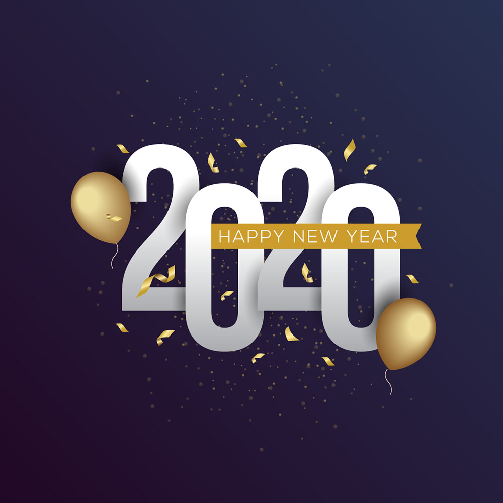 happy new year 2020 HD wallpaper free