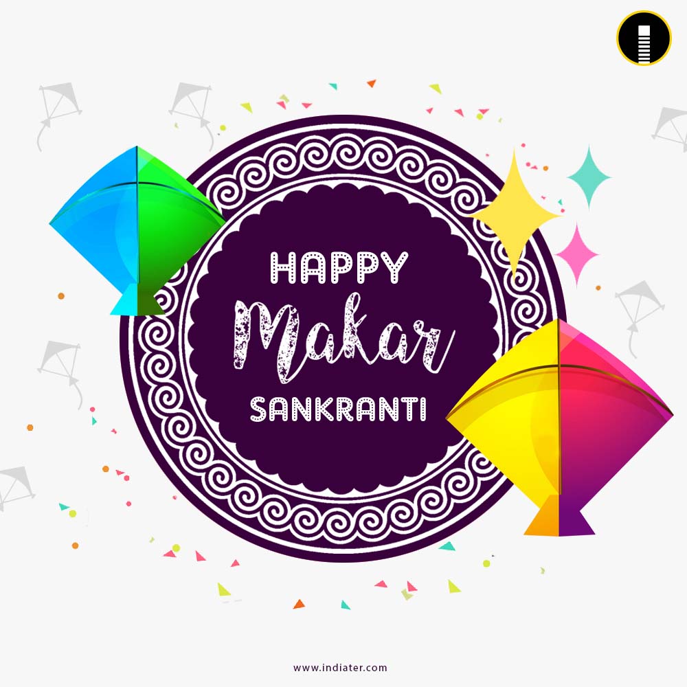 Free Makar Sankranti Wishes, Greeting Cards, Makar Sankranti PSD Design Template