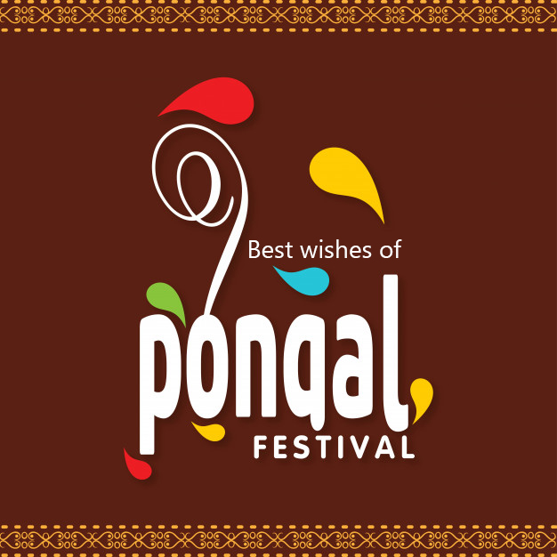 illustration of Happy Pongal greeting background Festival of south india