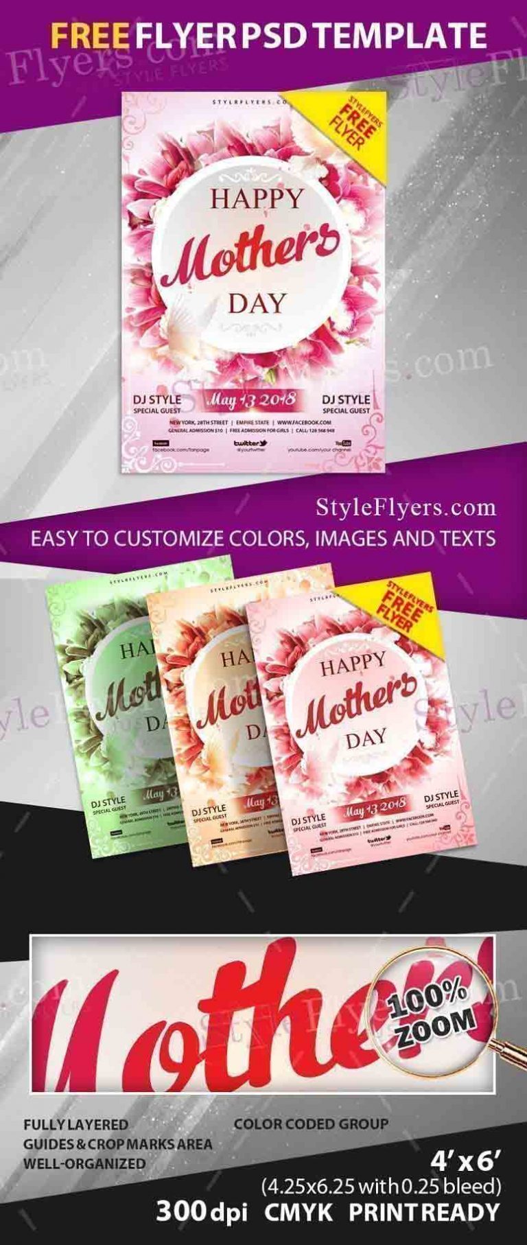 Happy Mothers Day Flyer Free Psd Templates Indiater