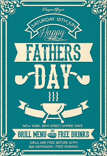 Free Father's Day Poster Flyer Social Media Post Template