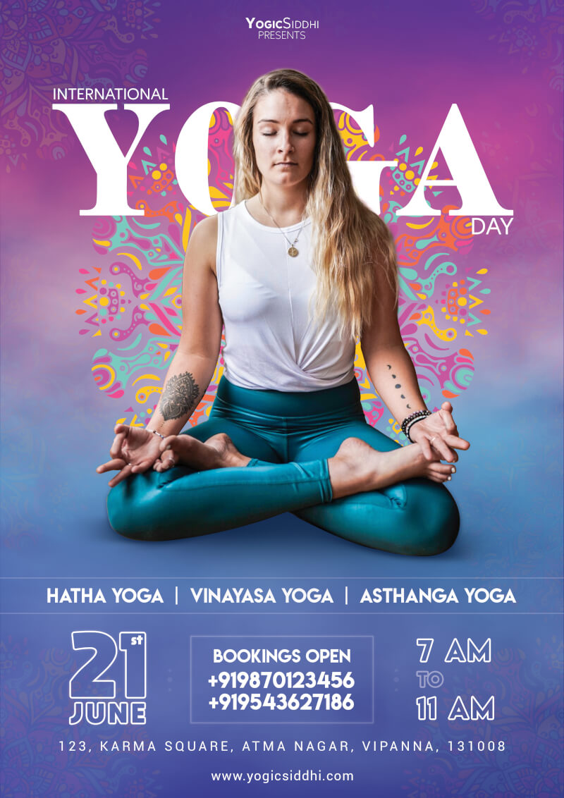 Free 50 International Yoga Flyer Psd Templates Indiater