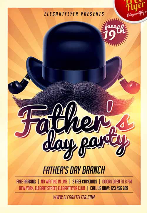 Free Fathers Day Flyer Graphics or Designs & Templates