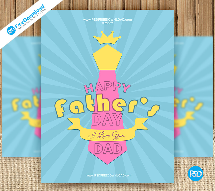Free Fathers Day Party Flyer Free Psd