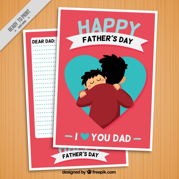 Happy Fathers Day Royalty Free Flyer