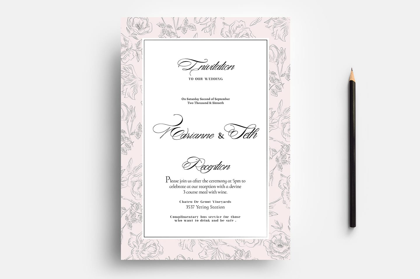  Get 45 Editable Wedding Invitation Templates Free Download