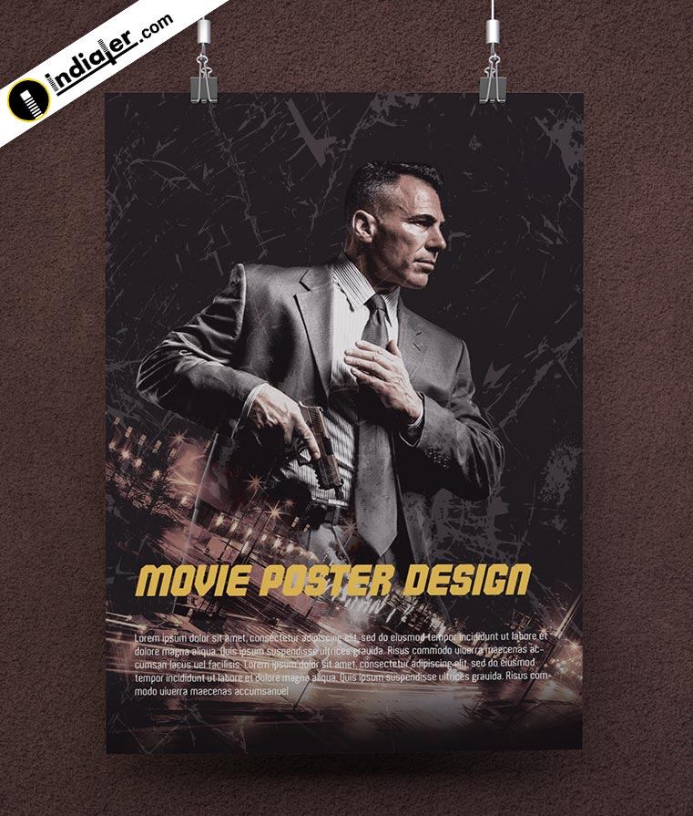 Download Hollywood Action Movie Poster Free Download Psd Template Indiater PSD Mockup Templates