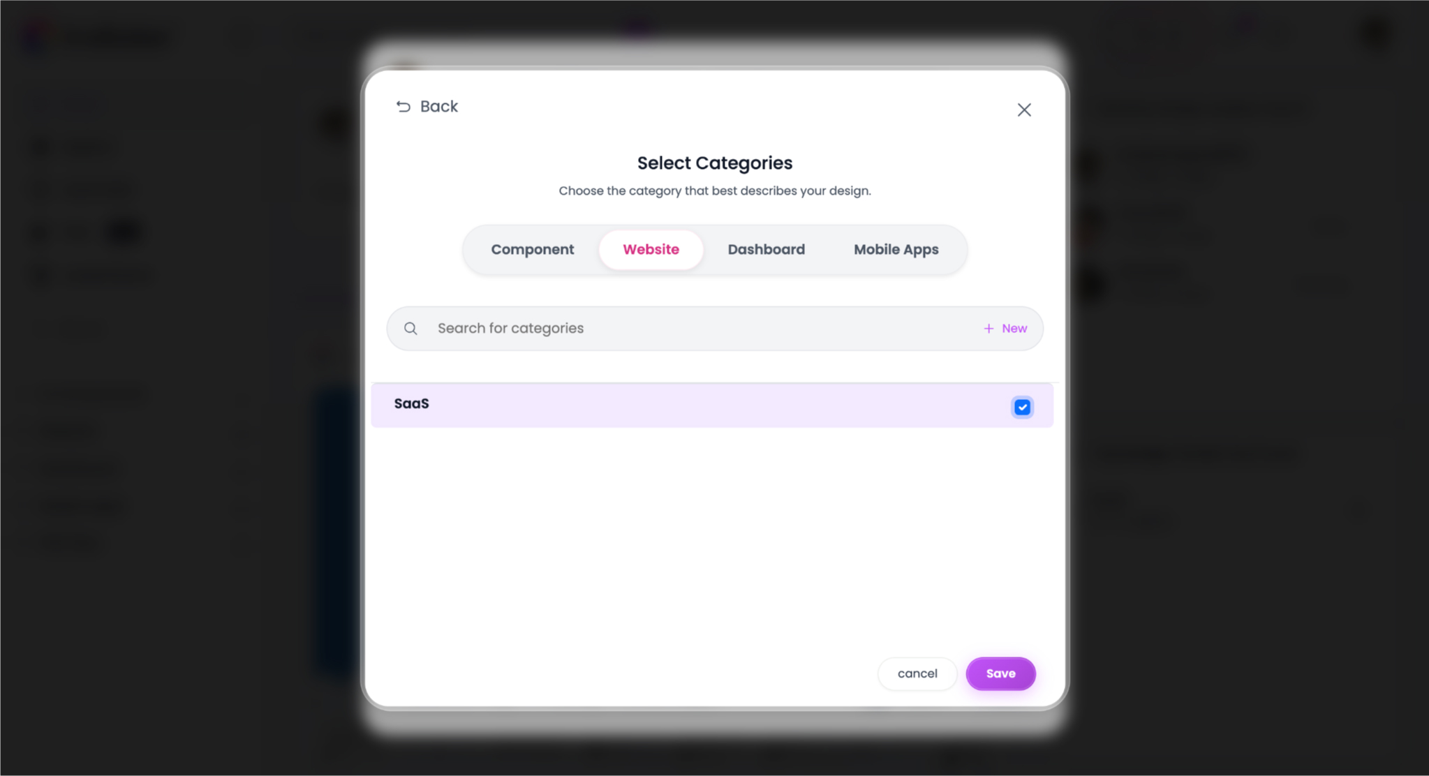 Select Categories