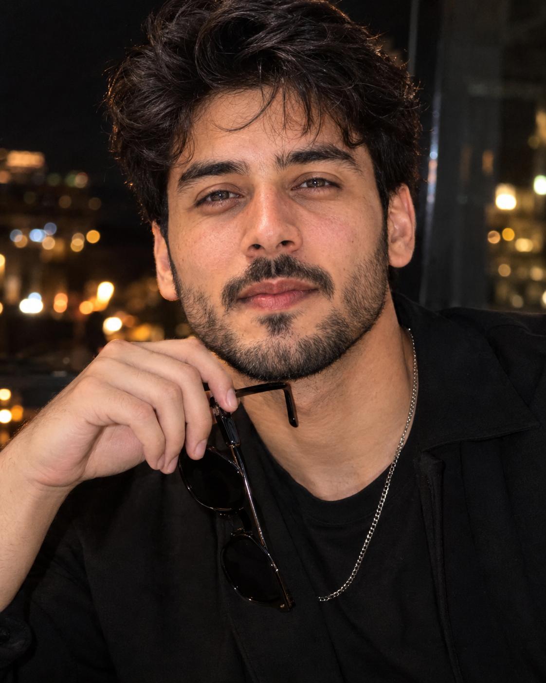 Night Street Portrait Raw Flash Style AI Image Prompt | Cinematic City Bokeh