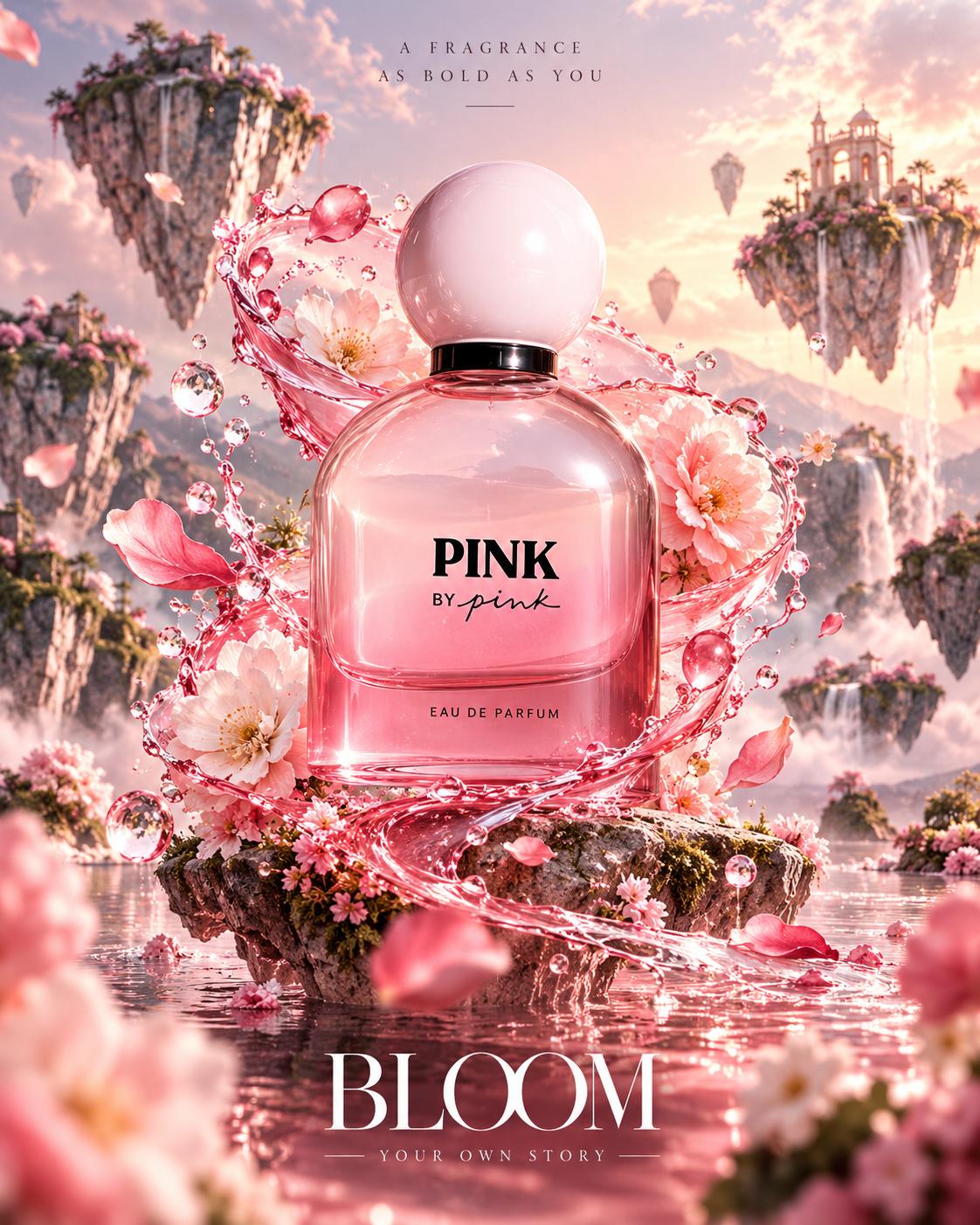 premium Perfume Product Advertisement AI Ads design Prompt ChatGPT | Floating Product, Magical Vortex & Hyper-Realistic 3D CGI