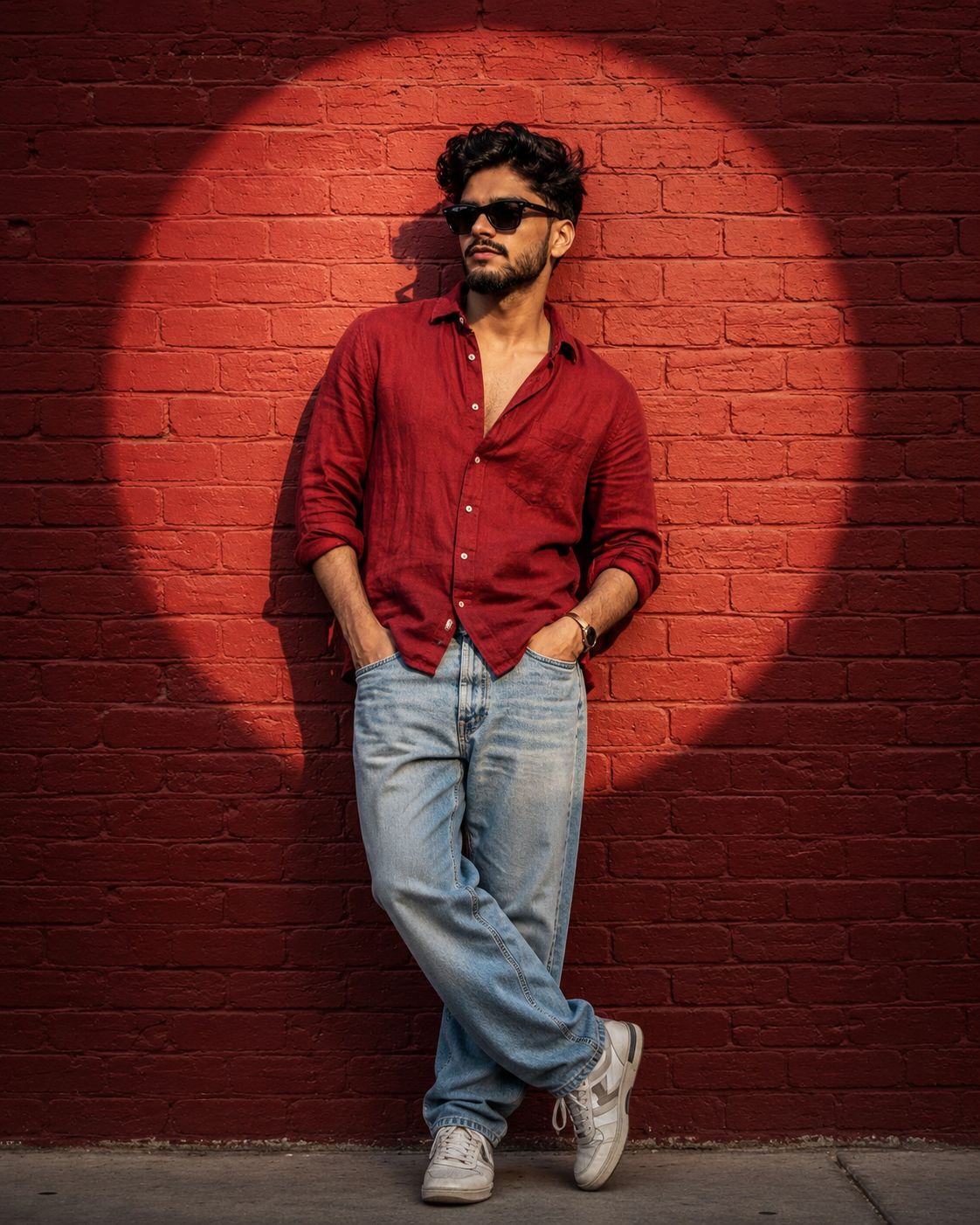Brick Wall Portrait AI Prompt | Ultra Realistic 8K Fashion Photography