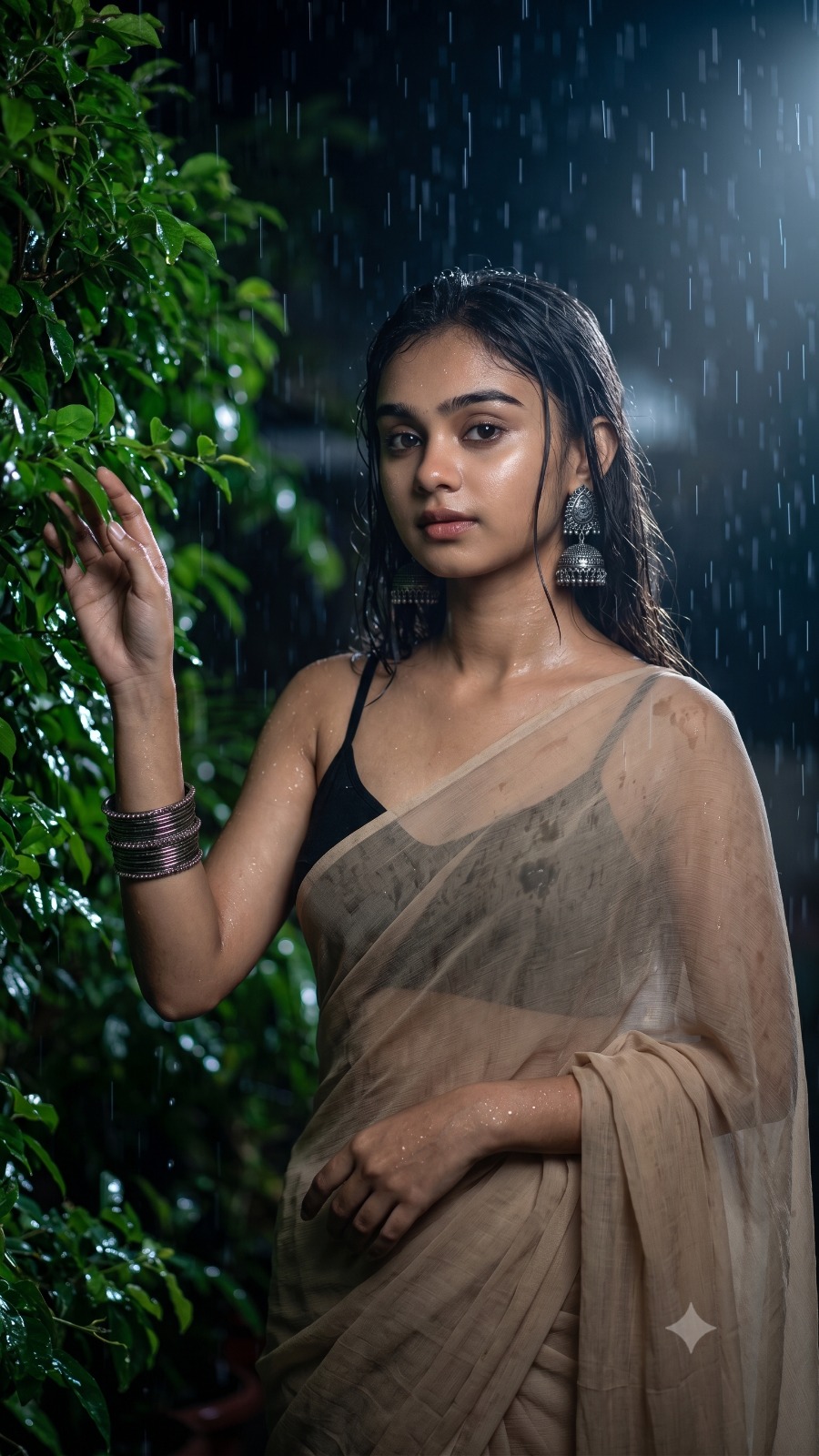 Cinematic Night Rain Portrait AI Prompt | Ultra-Realistic 8K Photorealism