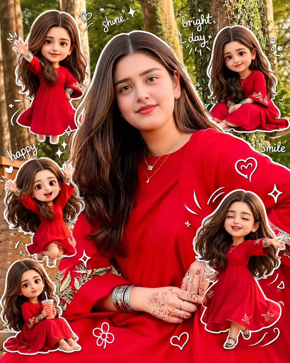 Cute 3D Chibi Character Photo Edit Prompt | Korean Style Aesthetic Sticker Art