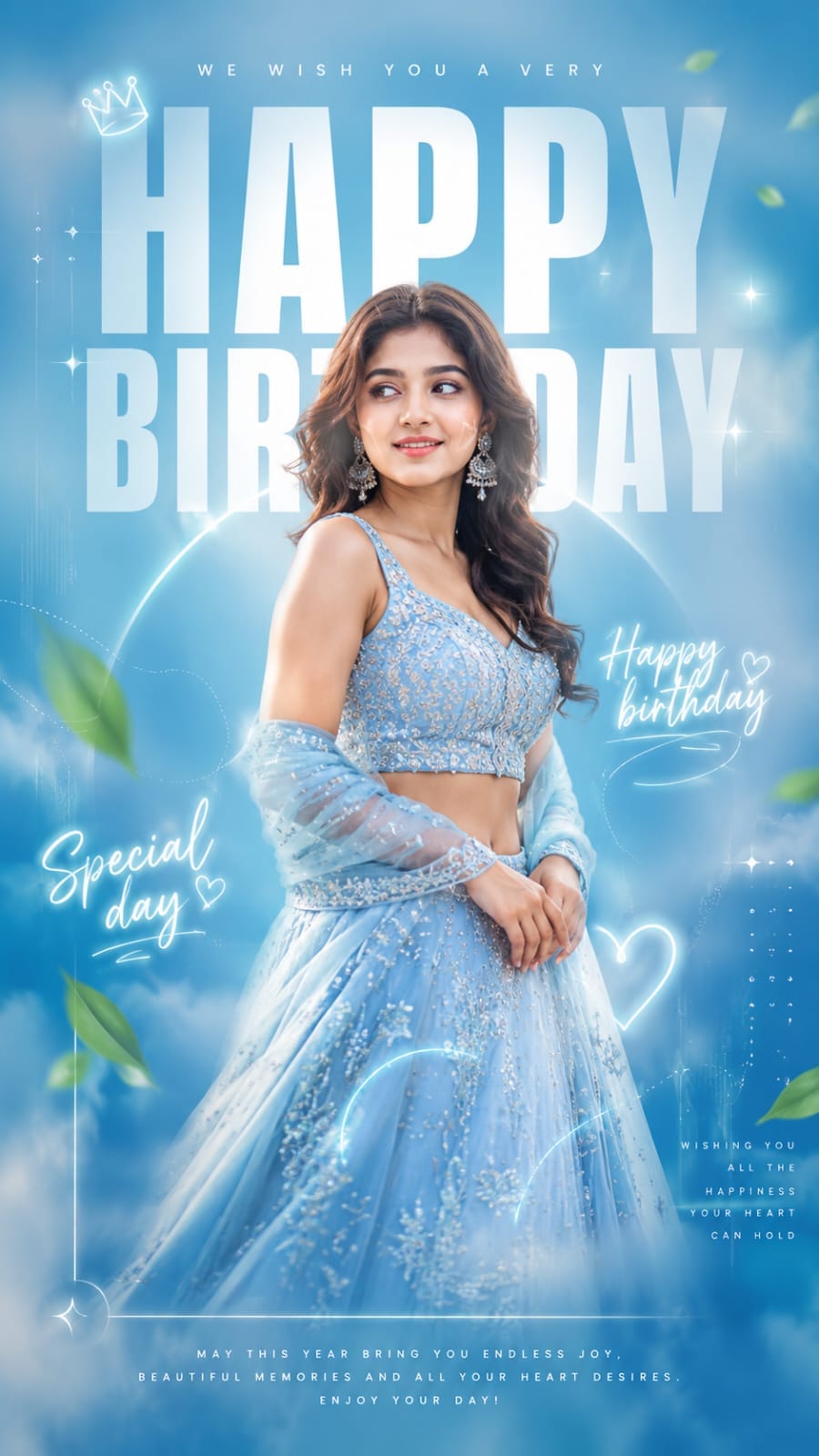 Happy Birthday Poster AI Prompt | Ultra Aesthetic Instagram Editorial Design