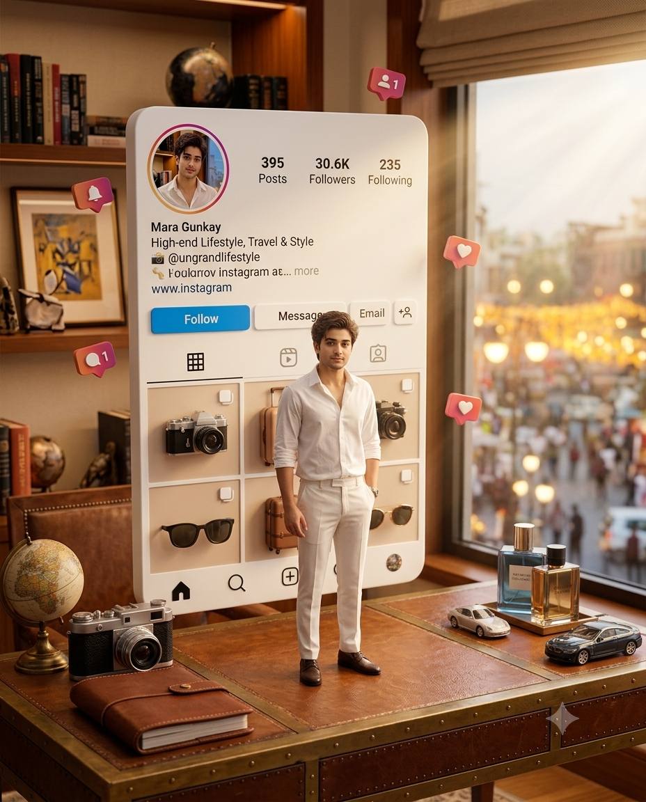 Instagram Profile Miniature 3D Diorama Trend | Cinematic Creator World AI Image Prompt