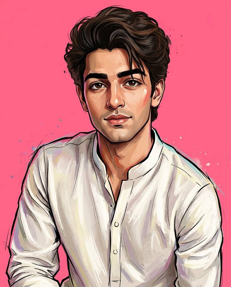 Premium Painterly Cartoon Portrait from Photo with Bold 3D Comic Art Style | AI Image Prompt