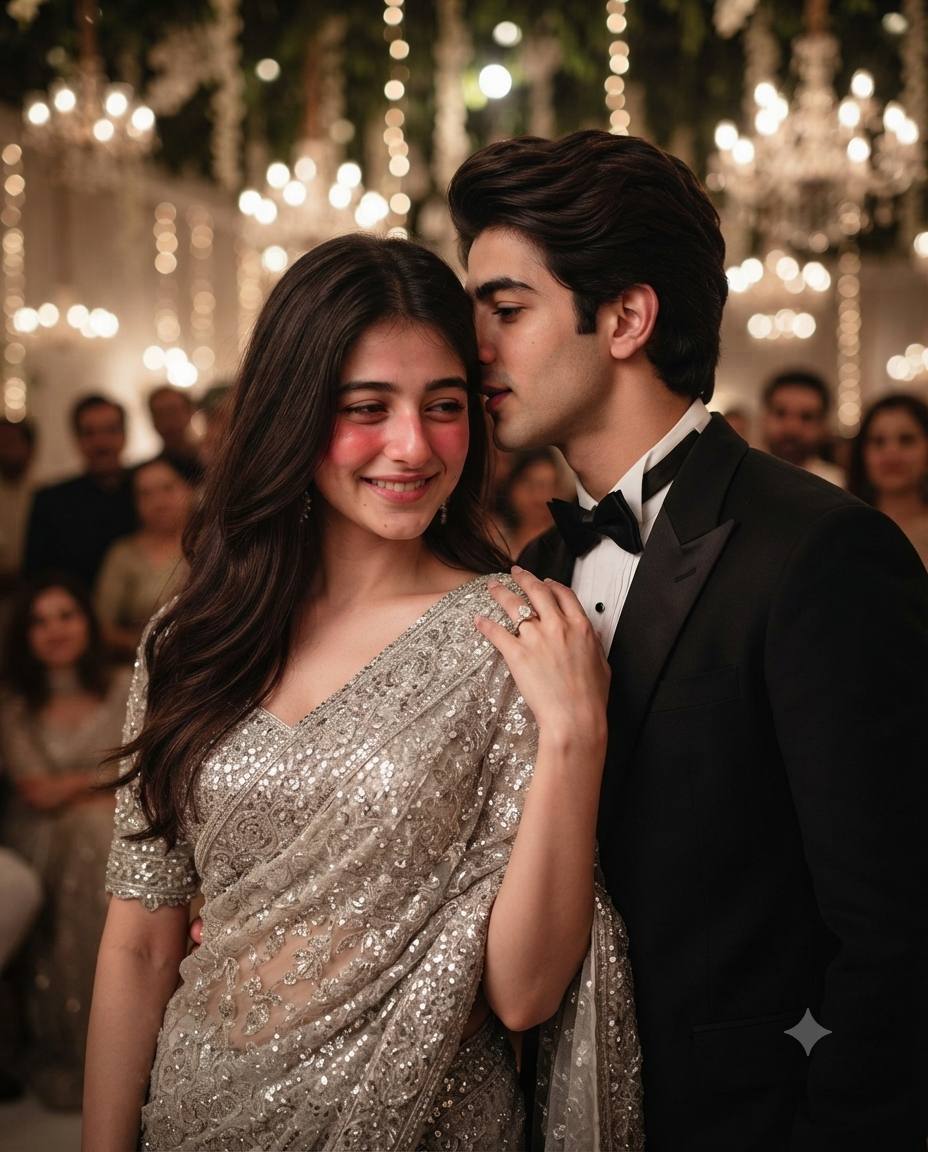 Ultra-Realistic Cinematic Indian Wedding Couple Whispering | AI Image Prompt