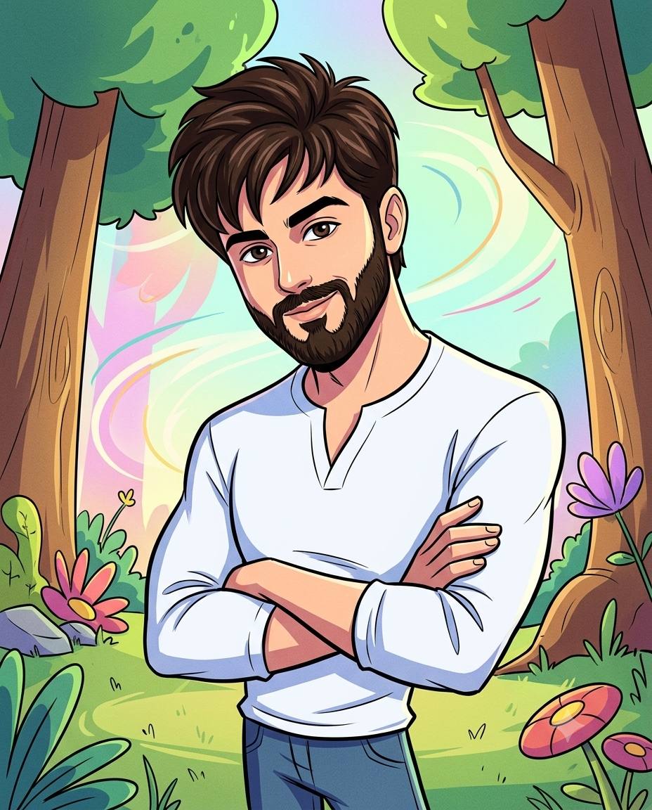 Anime art AI prompt | Colorful expressive cartoon style