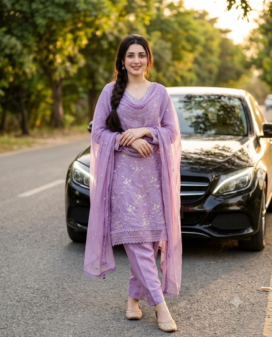 Golden-Hour Luxury Photography Women Portrait AI Image Prompt Gemini | Mercedes-Benz & Golden-Hour Luxury Photography