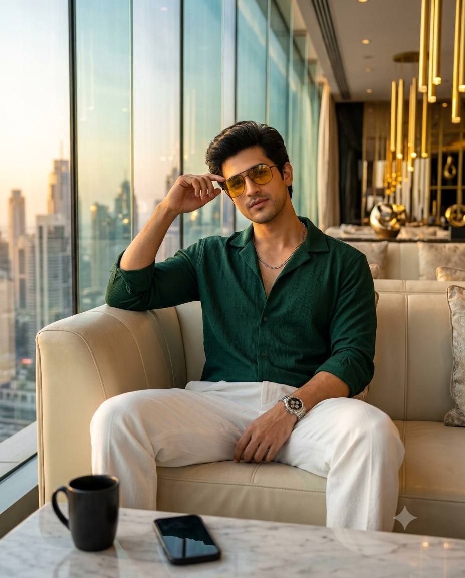 Ultra-Realistic Luxury Lifestyle Influencer Portrait with Face Identity Lock | Cinematic 8K AI Photo Prompt