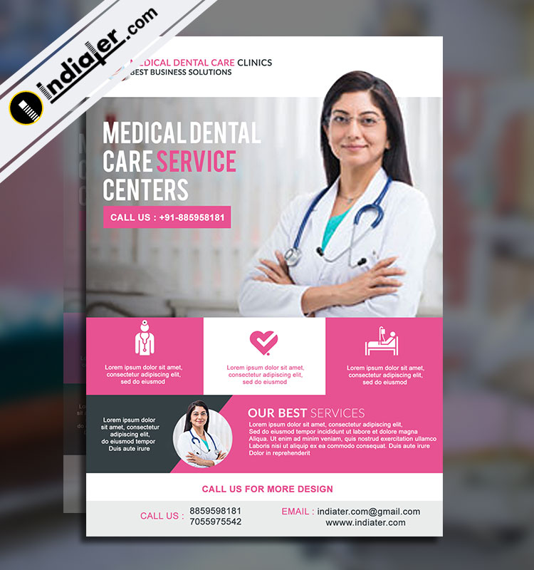 Free Health Care Flyer PSD Template Indiater