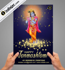free-happy-janmashtami-flyer-template