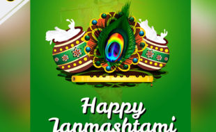 free happy janmashtami flyer template v-1
