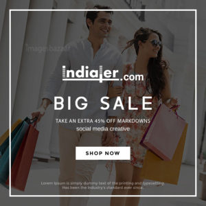 Modern big sale flyer template