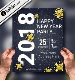 Download the best Free New Year Flyer templates for Photoshop v.2