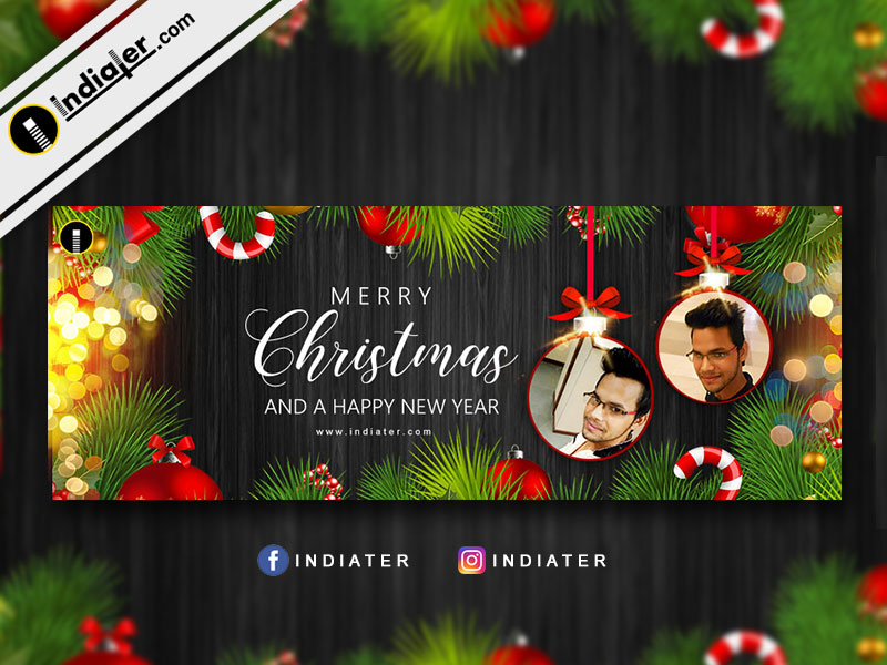wishes Merry Christmas to all and a Happy New Year banner
