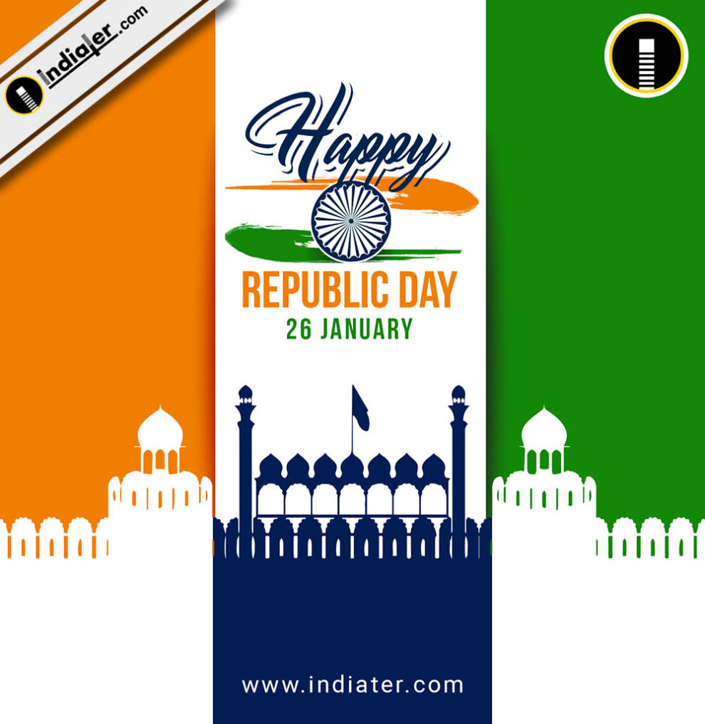 background-for-26-january-republic-day-with-flag-tricolor-indian-monuments-red-fort