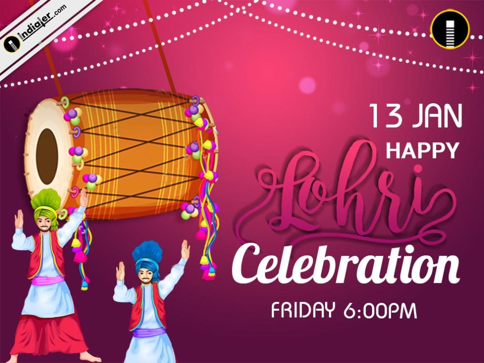 Punjabi festival Lohri Celebration Greetings