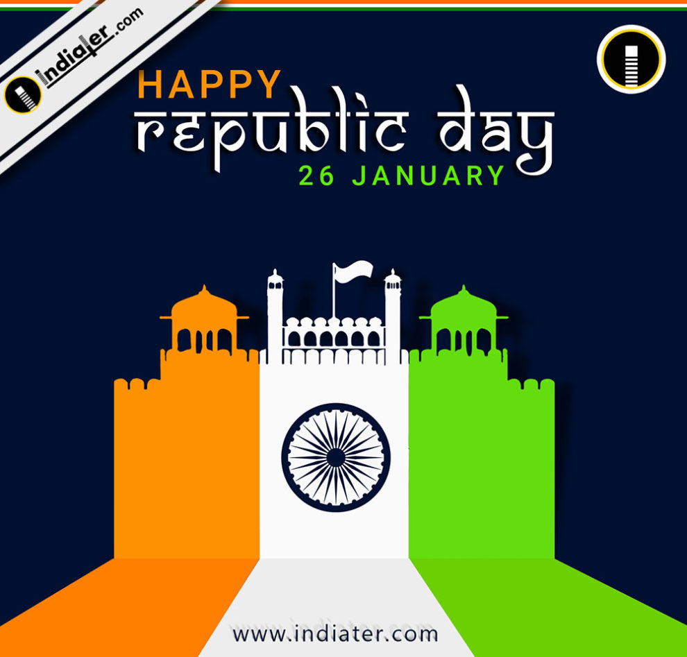 Stock vector celebrates Happy Republic Day