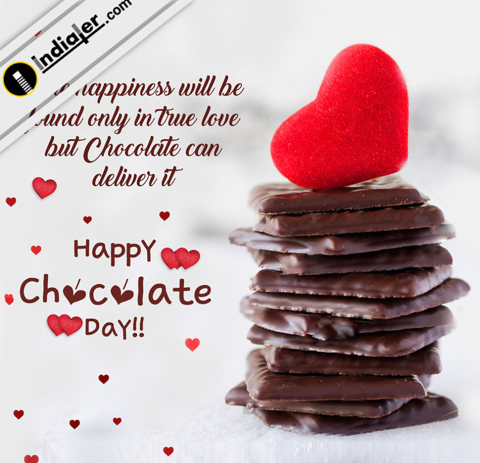Chocolate Day Cards with Beautiful Message Wallpaper - Indiater