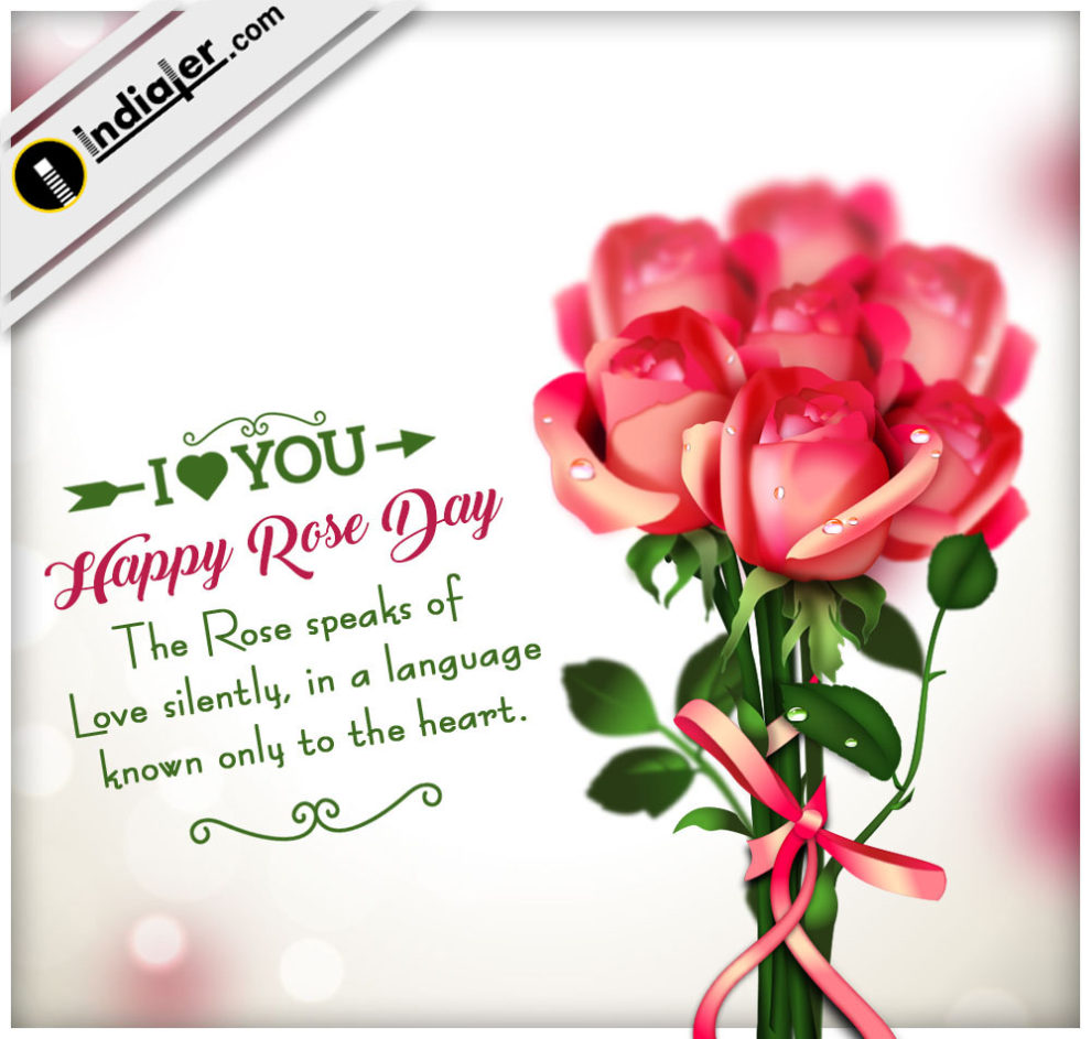 Free Rose Day Greeting Cards PSD Template - Indiater