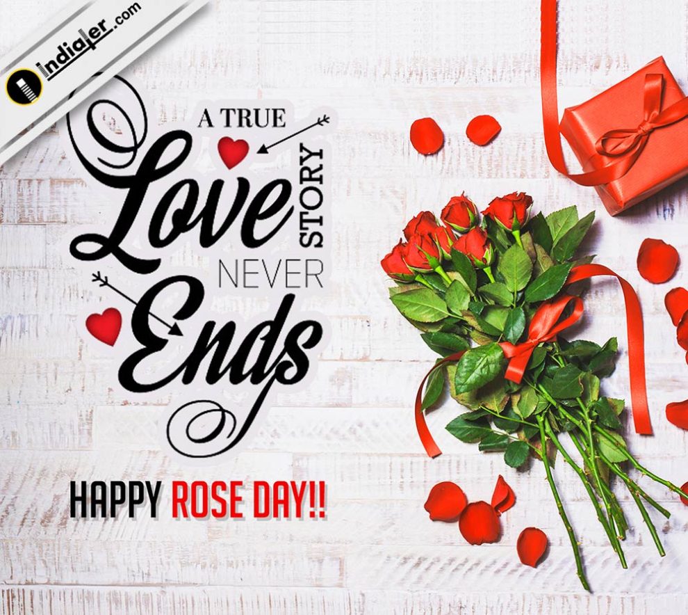 Free Rose Day Wishes and Greeting Cards for whatsapp PSD - Indiater