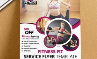 Fitness and Gym Services Flyer PSD Example