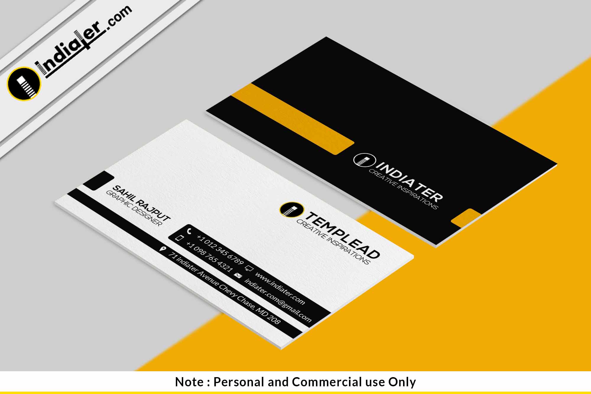 Free Best Accountant Visiting card PSD Template - Indiater With Visiting Card Templates For Photoshop