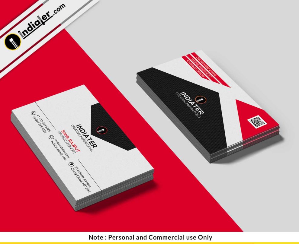 Free Car Sales Executive Business Card PSD template Indiater