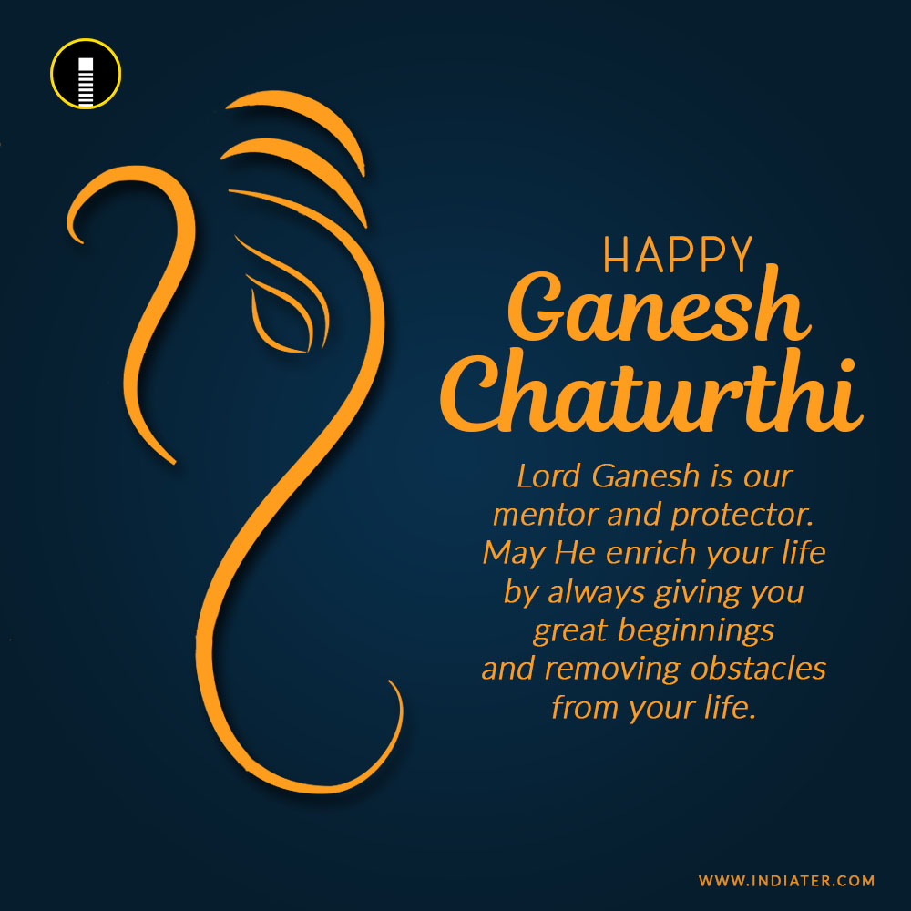 Happy Ganesh Chaturthi image & photo with nice quotes wishes ...
