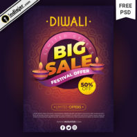 20+ Free Best Diwali Festival Sale Pamphlet Poster Collections Psd 