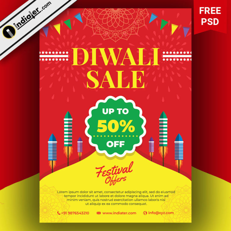 20+ Free Best Diwali Festival Sale Pamphlet Poster Collections PSD ...