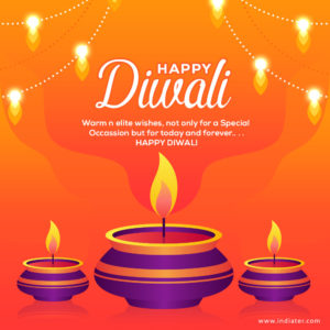 Free Beautiful Greeting Card For Wishes Diwali Festival - Indiater