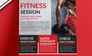 free-get-into-shape-fitness-flyer-psd-template