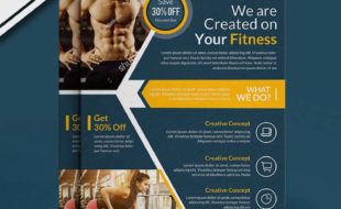 free-weight-training-fitness-flyer-psd-template